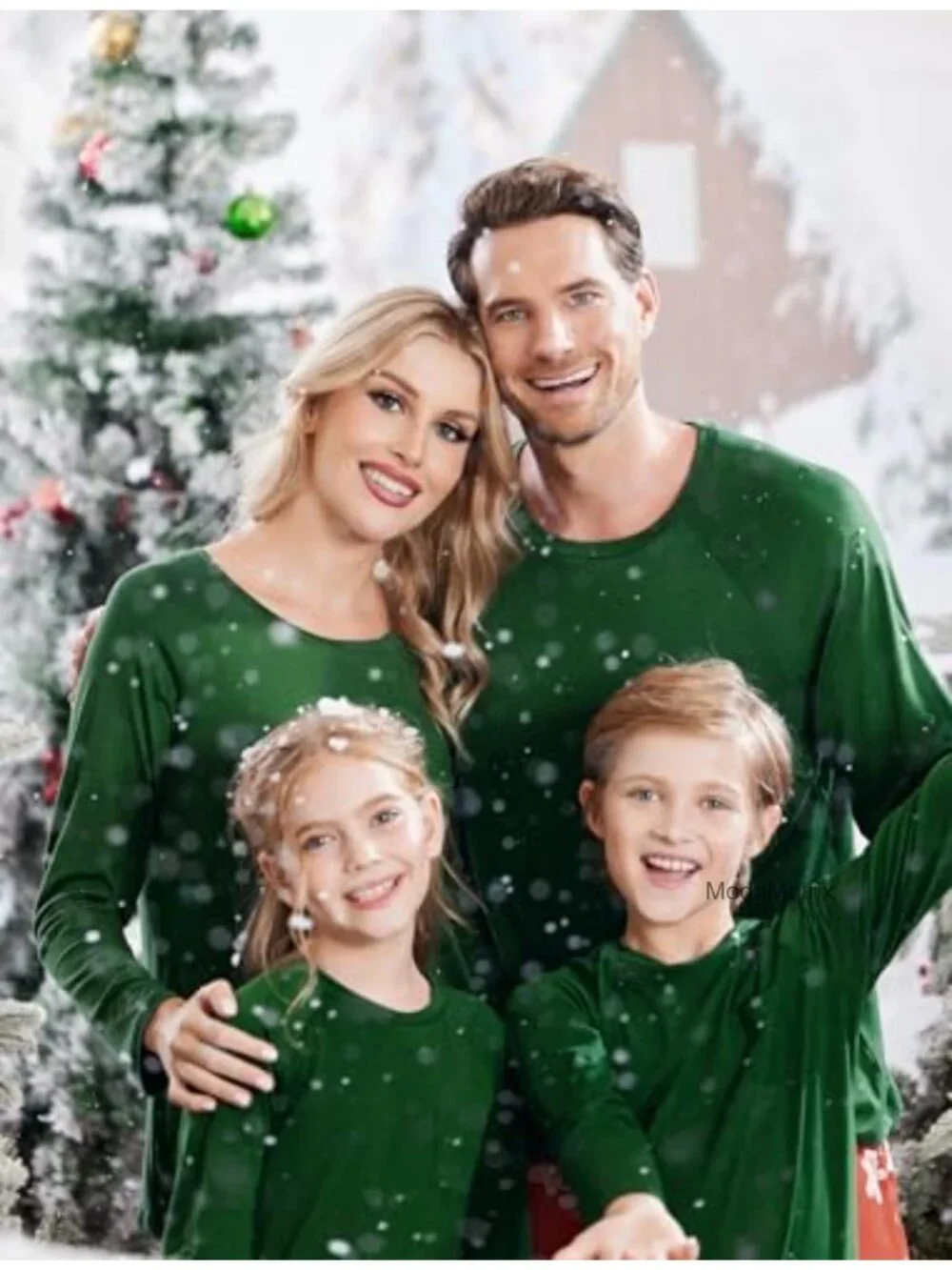 Family Matching Christmas Pajama Set Long Sleeve Plaid Loungewear Pjs